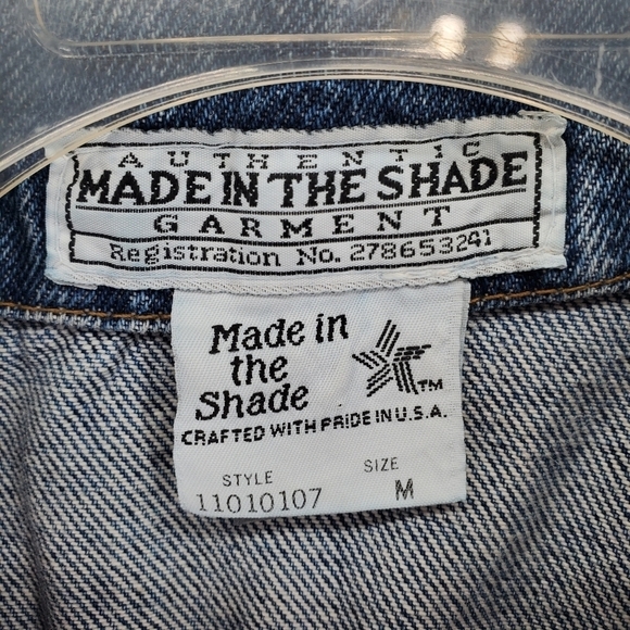 Vtg Y2K Vest M Western Grunge Boho Chic Rockabilly Cowgirl Blue Denim Barn Chore - Picture 2 of 11